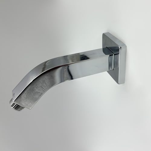 Seeye Upgrade Your Bathroom with Square Shower Arm and Flange, Durable Stainless Steel, Easy Tool-Free Installation