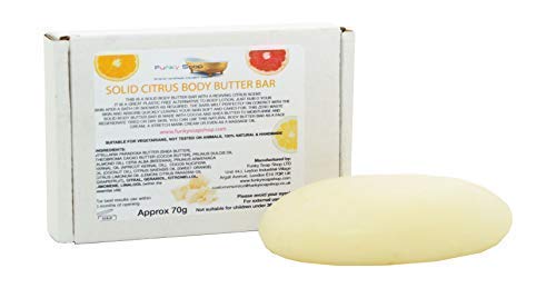Concentrado Cítrico Manteca Corporal Barra, 70G, Natural y Plástico Gratis