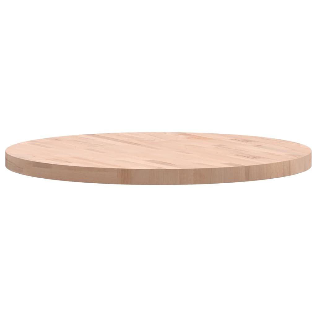Piano da tavolo in legno massiccio, diametro 80 x 4 cm, rotondo, piano di lavoro di ricambio, superficie fai da te, per ufficio, sala da pranzo, soggiorno, cucina