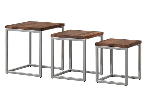 MASSIVMOEBEL24.DE | Lounge Beistelltisch aus Massivholz #02 | Sheeshamholz - braun, geölt | Modern-Stil | 3er-Set | Massive Beistelltische aus Vollholz MASSIVMOEBEL24.DE | Lounge Beistelltisch aus Massivholz #02 | Sheeshamholz - braun, geölt | Modern-Stil | 3er-Set | Massive Beistelltische aus Vollholz
