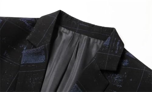 Men's Blazer Outerwear Printing Slim Business Casual Suit Jacket2