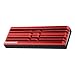 Enermax M.2 2280 NVMe SSD Heatsink, Double-Sided Heat Sink, with Thermal Silicone Pad for PC / PS5 Cooling, Red