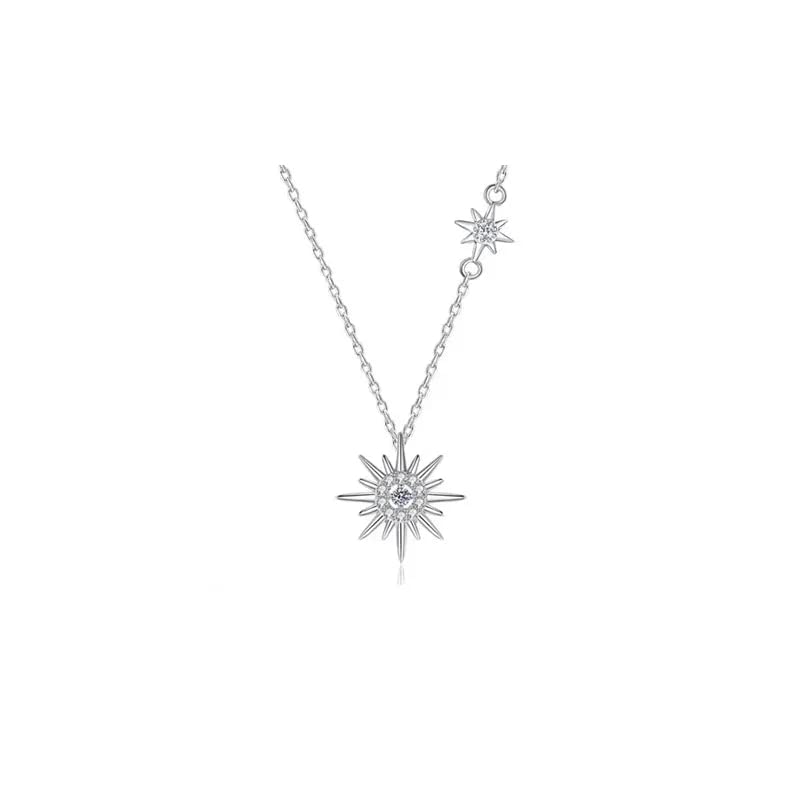 Collier hexagramme moissanite brillant : fini les bijoux ternes avec la fleur de soleil