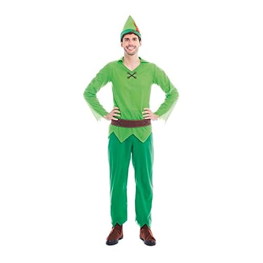 Partilandia Disfraz Peter Pan Adulto【Tallas Hombre S a L】(Talla M) | Disfraces Carnaval Adulto Cuentos Personajes Fantasía | Ya disponible en tu tienda friki favorita! En mundofriki.es!