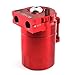 Automotive Modification Parts Universal Aluminum Alloy Oil Pot, Breathable Machine Oil Pot(Purple,with air Filter)