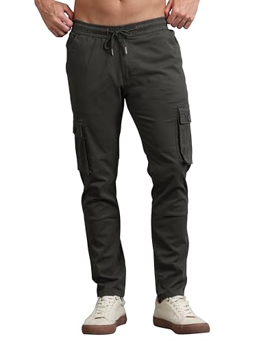 Image of Miraan Men's Regular Fit Mid Rise Cargo Pant