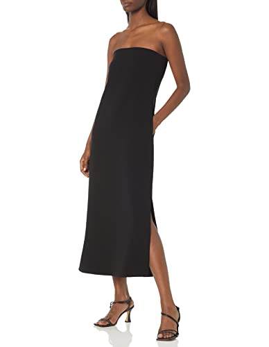 Theory Women's Crepe Strapless Maxi Dress, Black, 6 #TOP12