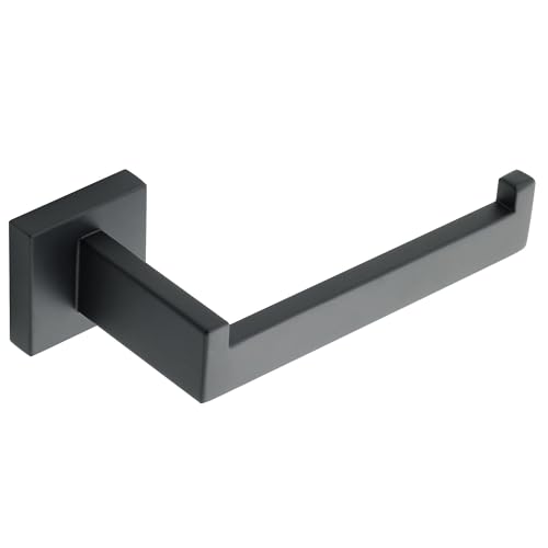 Mooche Porte Papier Toilette Mural Noir, Fixation par Vis, Pose Verticale et Horizontale, en Acier Inoxydable SUS 304, Design Antidérapant, Support Papier...