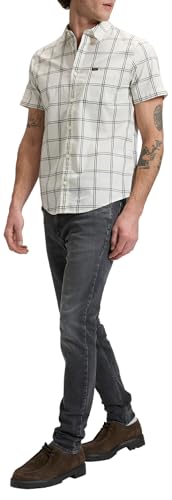 Lee SS Button Down T-Shirt Homme mode décontractée chic été