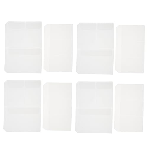 Angoily 10個 ノート用素材ビルホルダー ポケット付き透明活頁収納袋 手帳用カード整理に便利