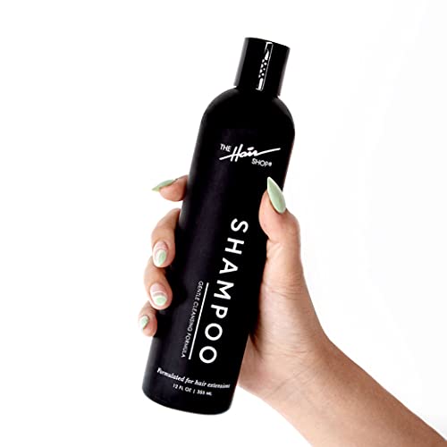 The Hair Shop Hair Extension Shampoo, Gentle Cleansing Formula Designed For Hair Extension, Paraben-Free, Color-Safe, Vegan, Infused With Chamomile Rosemary, Aloe, Cucumber And Biotin #TOP2