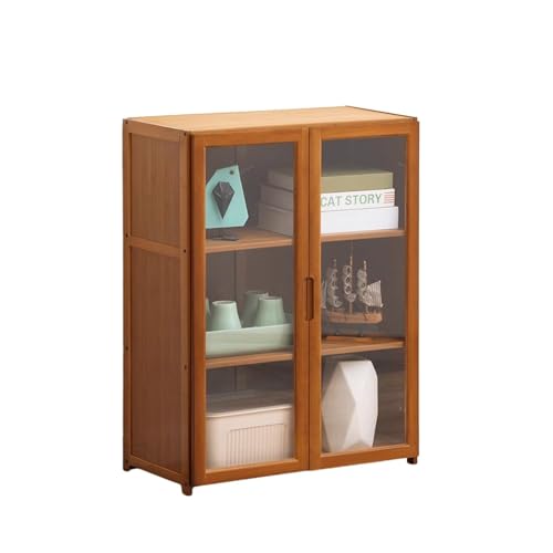 OrganizeHub 隙間ラック 収納棚 すき間収納 キャビネット 扉付き本棚 洋服ダンス ラック キッチン収納 整理棚 高耐荷重 多サイズ 防塵 ミニマル 窓付き 一人暮らし ロータイプ 新生活