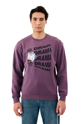 Image of SNITCH Men's Sweatshirt | Oversized Fit with Trendy Graphic Print & Drop Shoulders | Premium Cotton Polyester Blend Fleece for Stylish Casual Wear & Winter Wear |