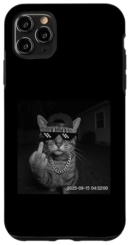 Funny Cat Flipping Off Middle Finger On Security Camera X}zP[X iPhone 11 Pro Max p