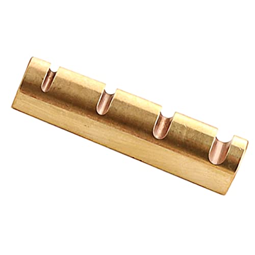 ifundom Bass Tuning Pegs Brass String Nut for Electric Bass String Instrument Bridge Nuts Replacement
