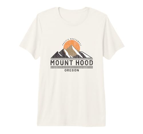 Vintage Mount Hood Oregon - Pacific Northwest Souvenir Premium T-Shirt