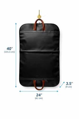 Image of Covers India Blazer & Coat Cover | Leather Look Garment Cover | Dustproof & Water-Resistant Storage Bag for Suits, Jackets & Coats | 96 x 60 cm | Durable Travel & Wardrobe Organizer (4)