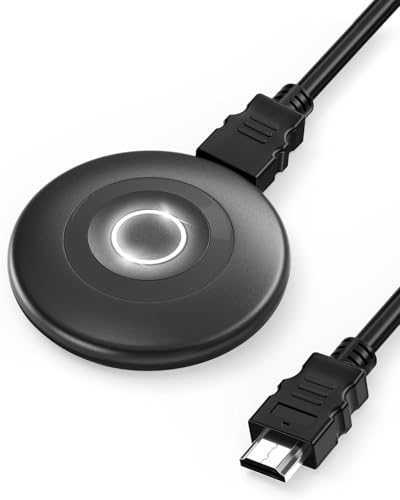 Image of Real 4K iOS Wireless HDMI Display Adapter, True 4K Plug & Play 5G HDMI Wireless Miracast AirPlay Dongle, Screen Mirroring Extender Video /Audio Cast for Laptop /PC /Smartphone to HDTV /Projector /Monitor