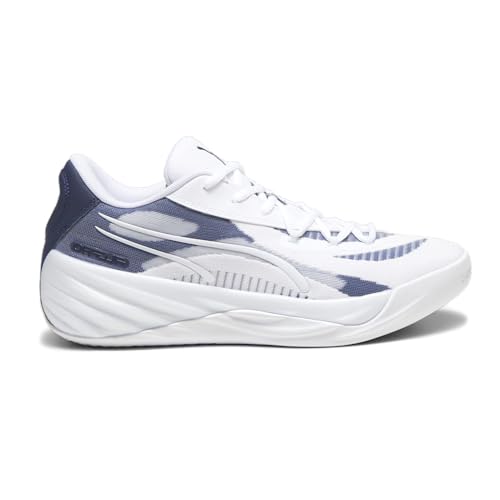 Puma Mens All-Pro Nitro Team White Athletic Basketball Shoes 11.5