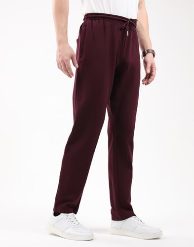 Image of Monte Carlo Men's Regular Fit Solid Track Pants | Drawstring Closure | Side Pocket Sports Lower | Comfortable & Stylish Lower for Men's