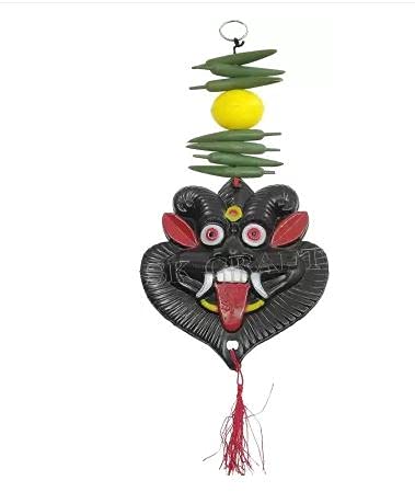 Krishna Creation G Wall Hanging Nazar Battu-Evil Eye Protector-Nazar Suraksha Kawach for Home, Office & Shop-30 x 14 CM (Big Size) Decorative Showpiece - 30 cm (Plastic, Multicolor)