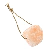 Toddmomy 喜馬拉雅ピンク天然塩ブロック 家畜用ミネラル補給 舐めやすい小動物対応 牛 馬 鹿適用 持ち運び簡単な吊り下げ式