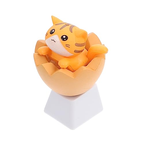 Keycap Cat Shape per Tastiera Copritasti Personalizzati Leggeri e Durevoli e Lavoro Stile Unico e arancione