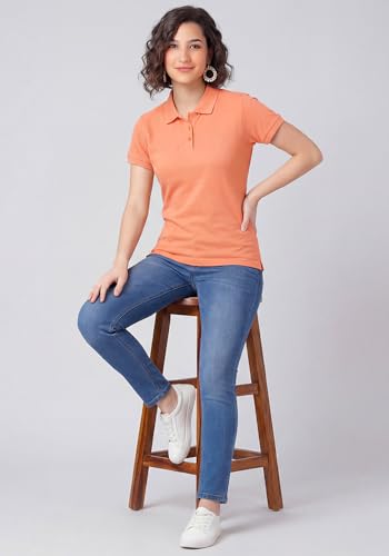 Image of Wear Your Opinion Womens Polo Collar Neck T-Shirt Top (Design: Solid)
