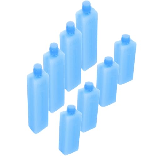 8pcs Reusable Cooler Ice Packs Food Cooling Pack Blue Plastic PE