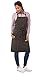 Chef Works Unisex Dorset Bib Apron, Pewter, One Size