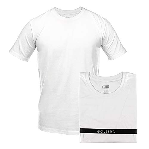 Golberg Cotton Crew Neck Undershirts - Black and White Color Options Available - Breathable and Lightweight - Tagless4