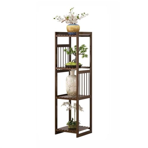 Soporte hueco de bambú para bonsáis y macetas de interior 2