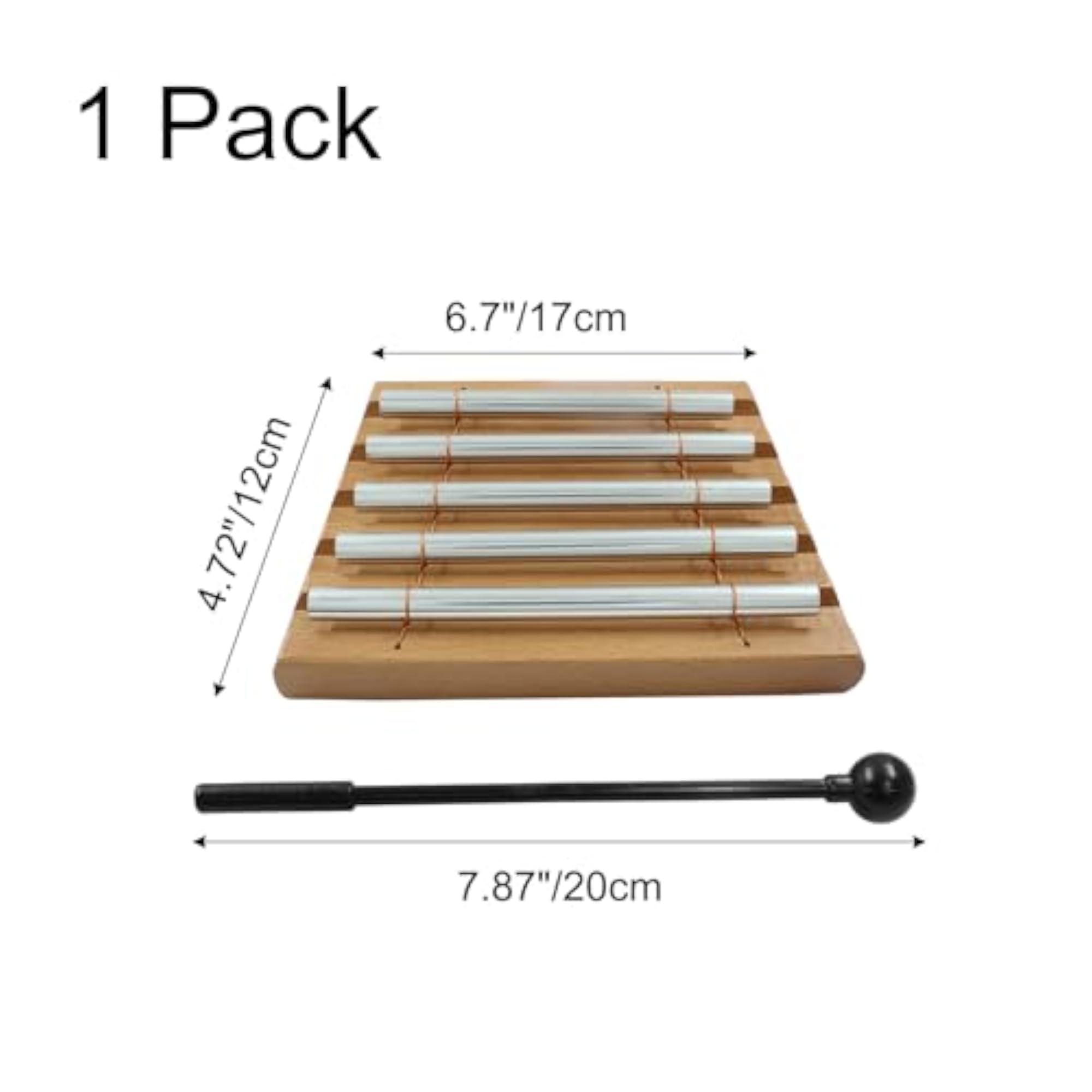 Set of Five Tone Hand Chimes for Meditation