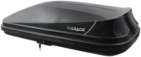 Rooftop Cargo Carrier Box with Security Keys, Car Cargo Box Ceiling Storage Box, Heavy Duty 130 Lbs Capacity Luggage Box Hard Shell Carriers Rooftop Cargo Box Tool-Free Install 14 Cubic feet