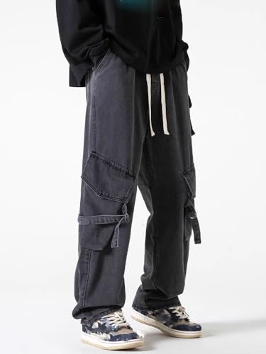 Men's American Cargo Jeans Spring Summer Loose Straight Casual Pants3