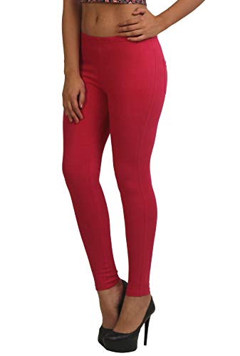 Image of Frenchtrendz Women's Skinny Fit Mid Rise Stretchable Cotton Spandex Jegging Pull On (XS-4XL)