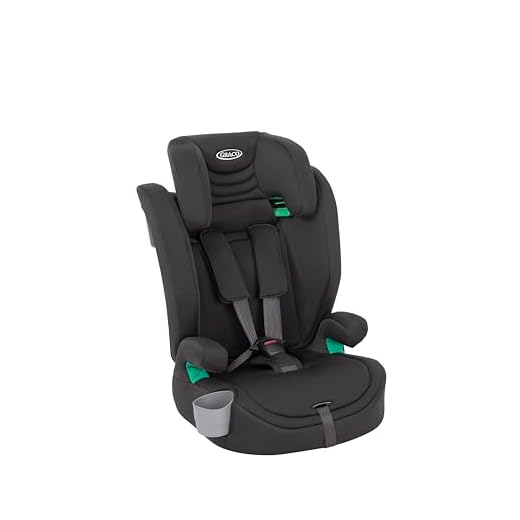 Graco - Eldura™ R129 Rialzo con cintura 2 in 1, da 76 a 150 cm (da 15 mesi fino a circa 12 anni), certificato R129, protezione dagli impatti laterali Safety Surround™, colore Midnight