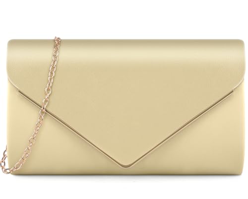 Image of TINDTOP Clutch Purses for Women, PU Leather Formal Evening Bags Shoulder Party Handbags Wedding Cocktail Prom Clutches