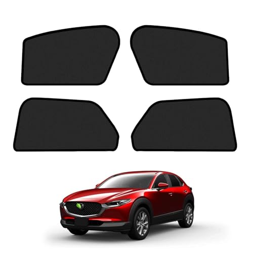 CARTIST マツダ CX-30 メッシュカーテン DMEP DM8P DMFP 遮光カーテン H31.10～現行 カーシェード UVカット 遮光 断熱 説明書付き 安定性 取り付け簡単 インテリア マグネット式 日よけ サンシェード 車種専用 4枚