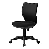 img_テレワーク応援 カグクロ オフィスチェア ビジネスチェアNOF 肘無し ブラック NOF-100-B