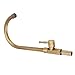 Antique Brass Bathroom Sink Faucet Single Handle Tap for Home Commercial Use,Vintage Vanity Faucet for Cleaning and Control,Splash Proof Brass Structure