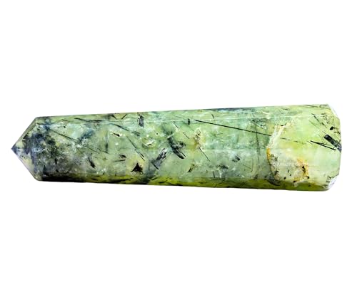 Image of Amazing Gemstone Prehnite Crystal Towers - Natural Healing Crystal Point Obelisk for Reiki Healing and Crystal Grid (3 inch to 4 inch INCH)