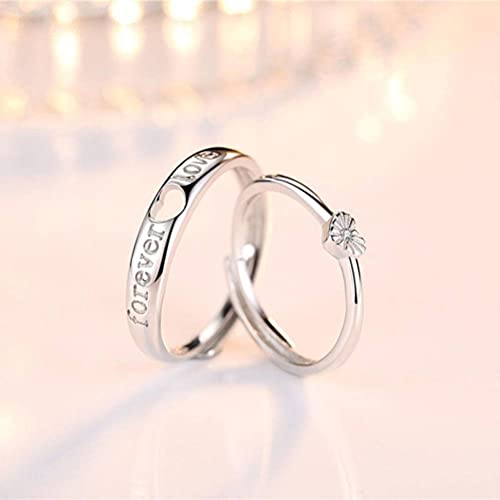 Bague ajustable argent résout le problème de taille pour couple
