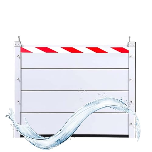 40cm Tall Flood Protection System Commercial Water Barrier 191-200cm Anti-Flood Flap Outside/Garage Door/Basement Water Stopper Flood Barrier Outdoor Temporary Partition Gate(191 * 40cm)