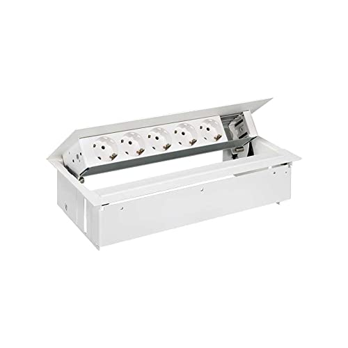 Kit de table Simon 400 multiprise encastrable avec couvercle et logement vide - 2