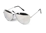 style Aviateur PURECITY© - Lunettes de soleil Aviateur Monture Métal Mixte (miroir argent)