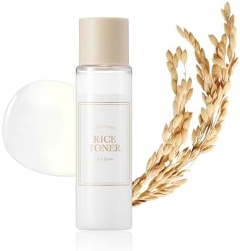 I'M FROM Rice Toner 30ml, Travel-friendly, Trial Size, 77.78% Rice Extract from Korea, Natural Niacinamide for smooth, sensitive, combination skin