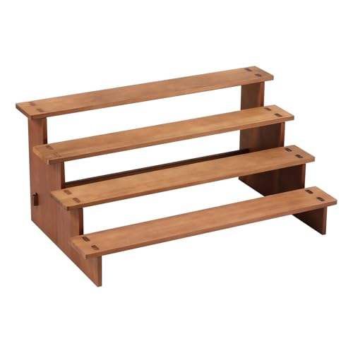 KAJHSTLOZ 4 Layers Wood Vintage Display Stand