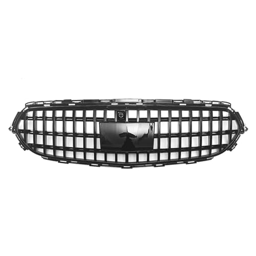 車のークグリルフォワード Compatible With For E-Class For W213 2021 2022 2023 フロントバンパー レーシンググリル エアインテークグリル ラジエーター ダイヤモンドスタイル クロームブラック(Style E