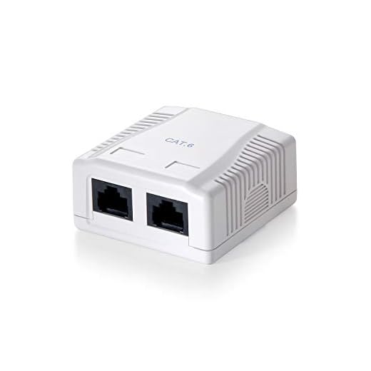 Equip 235212 - Caja de montaje en superficie, Cat.6, de 2 puertos, Versión 1, Blanco